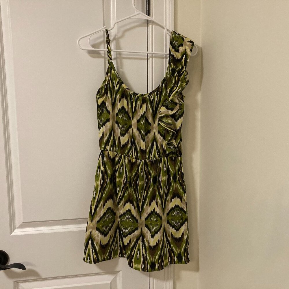 Green Envy Me Asymmetrical Dress